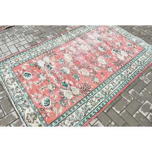 พรมวินเทจขนาด 4.5x7.9 ฟุต พรมตุรกี พรมสีแดงน้ำเงินล้วน - Product Image 2