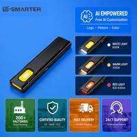 Lampe de travail COB magnétique ultra-mince 30g, lampe d'inspection LED portable à clip, rechargeable USB-C pour réparation automobile et éclairage d'urgence