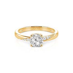Jeulia Women's Classic Geometric Engagement <b>Ring</b>-Sterling <b>Silver</b> with Rhodium Plating Diamond Opal <b>Garnet</b> or Ruby - Product Image 1