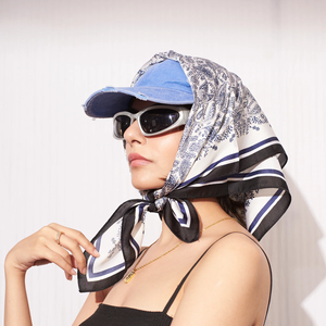 Wholesale Custom Satin Printed <b>Scarf</b> Fabric With Private Label Service For Brand Promotion Corporate Marketing Use - Product Image 5