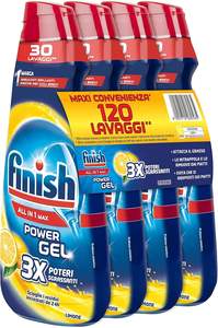 Finish Powergel Lavavajillas Detergente Gel Líquido Multi-Acción Desengrasante Poder Limón 120 Lavados 4 Paquetes de 30 Lavados - Product Image 4