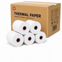 Gulungan Kertas Thermal Kelas Premium 57x40mm 80x80mm untuk SPBU dan Toko Perjalanan Kertas Kasir Grosir Langsung