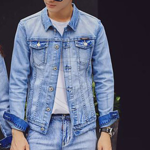Utilisation en extérieur, vêtements de mode, veste en jean unisexe, tenue décontractée, veste en jean d'hiver pour unisexe, de conception différente - Product Image 6