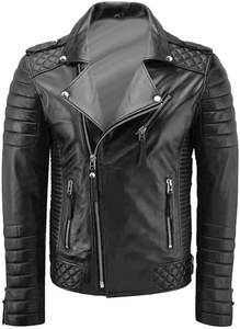 Chaqueta acolchada larga de imitación de PU de cuero auténtico, ropa cálida de invierno, relleno de algodón, acabado transpirable, acepta los requisitos del cliente - Product Image 5