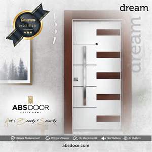 Puerta de Entrada ABSDOOR DREAM Turquía, Diseño Elegante Posmoderno, Acero Inoxidable, Aislamiento Térmico Interior, Máxima Seguridad - Product Image 2