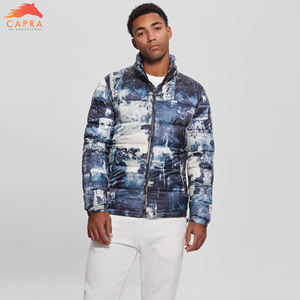 2023 New Custom Design Men's <b>Puffer</b> <b>Jackets</b> High Quality Coated Winter Long Stand Collar <b>Thin</b> Thickness Hooded Windproof - Product Image 4