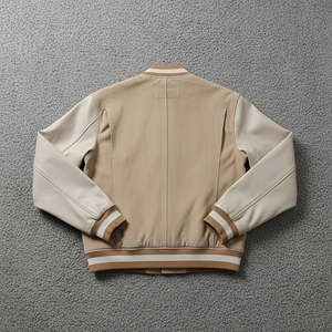 Chaquetas Varsity de Cuero con Bordado de Alta Calidad, Talla Cómoda, Fabricadas por el Fabricante, para Hombre, Invierno, Frente - Product Image 2