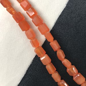 100% Natural IGI Certified Carnelian Smooth Plain Tumble Rondelle <b>Loose</b> <b>Beads</b> 8x7x5mm AA Grade Orange Fire Vivaaz Gems Jaipur - Product Image 4