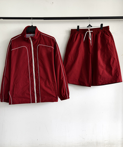 Conjunto Corto de Chaqueta Cortavientos para Hombre, Deportivo, Casual, Reflectante, Estilo Americano, Transpirable, Ecológico, Talla Grande, Ropa Urbana - Product Image 2