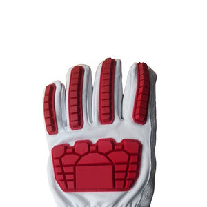 Guantes flexibles de cuero suave TPR en la parte posterior de la mano con protección contra impactos con diseño personalizado - Product Image 6