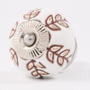 Bouton d'armoire en céramique marron doré en vrac fait main meubles commode armoire tire cuisine placard poignées de porte CK-1735 - Product Image 1