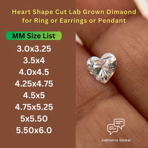 IGI Heart Cut Lab Diamant Blanc Lâche 4.44 ct Calibré F couleur VS1 clarté Lab créé Diamants pour Bijoux Cadeaux pour elle - Product Image 5