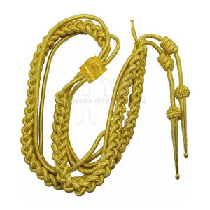 Cordon de fil d'or Aiguillette de cérémonie | Aiguillette de cérémonie | Cordons d'épaules Aiguillettes dorées pour uniformes de cérémonie - Product Image 2