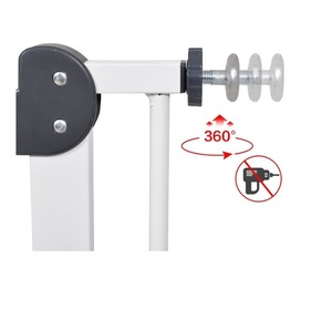 Venta al por mayor directa de fábrica OEM, puerta de seguridad de plástico para bebés, dispositivo anticaída para escaleras y mascotas, puerta de acrílico para uso al aire libre para bebés - Product Image 3