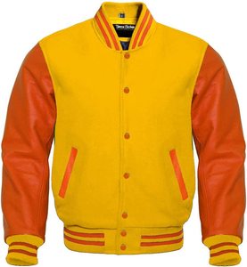 Custom Cropped Varsity Baseball Jacket for Women High Street Style with Stand Collar CollegeBaseballjacket for men - Product Image 3