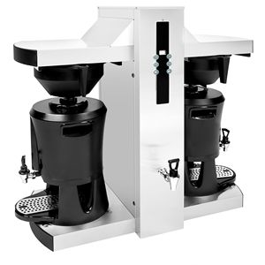 Machine à café professionnelle à double filtre - 2x 5,0 L - 9 kW - avec raccordement direct à l'eau et robinet d'eau chaude - incl. 2 Thermiques - Product Image 3