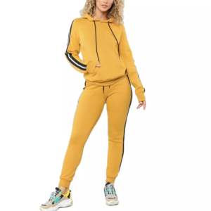 Ensemble de survêtements décontractés respirants pour hommes 2025 – Sweat à capuche 100 % coton et pantalon de jogging coupe droite – Survêtement deux pièces - Product Image 1