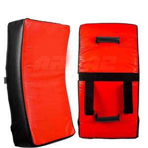 Compact <b>Thai</b> Kick <b>Pads</b> With Non-Slip Straps For Safe Training Curved <b>Muay</b> <b>Thai</b> <b>Pads</b> Designed - Product Image 1