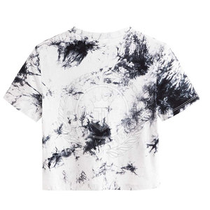 T-shirt court pour femme, design personnalisé, utilisation en extérieur, couleur unie, confortable, respirant, séchage rapide, décontracté, coton, été - Product Image 2