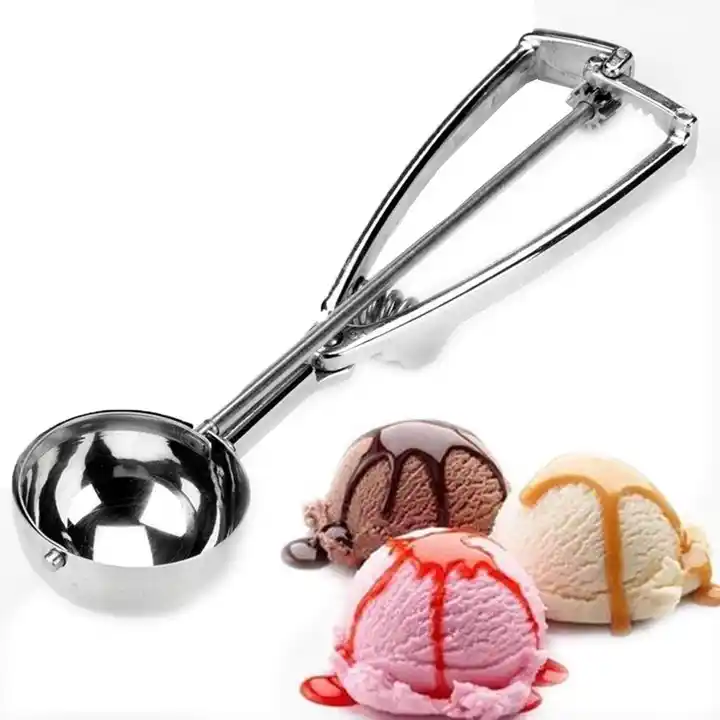 Ice Cream Scoop, Stainless Steel Ice Cream Scooper, Metal Ice