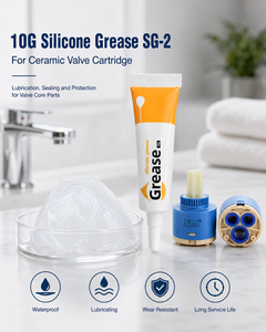 จาระบีซิลิโคนเกรดอาหาร 10G กันน้ำ สำหรับวาล์วเซรามิก ก๊อกน้ำ - Product Image 2