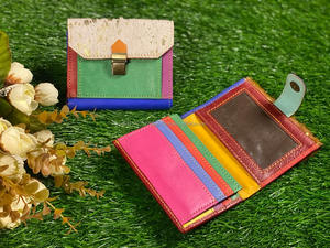 กระเป๋าสตางค์หนังสำหรับผู้หญิงทำจากหนังแฮนด์เมดแท้ใหม่กระเป๋าสตางค์ผู้หญิงหลากสีมีสไตล์หลากสี - Product Image 3