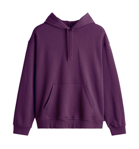Sudaderas con capucha y sudaderas de algodón térmico para hombre, ajuste holgado, hombro caído, algodón pesado para la temporada de invierno - Product Image 2