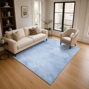 Tapis de salon LXDP-0432 RUGS DEPOT, bleu marine, traditionnel, oriental, imprimé numériquement, lavable en machine, chenille, antidérapant - Product Image 2