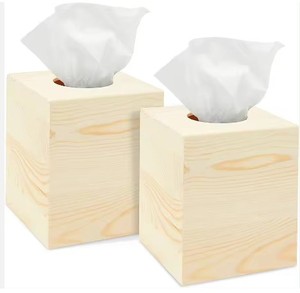 กล่องเยื่อไม้ไผ่ขัดเงาขัดเงางานทำด้วยมือไม้เนื้อแข็งธรรมชาติพร้อมการออกแบบทองเหลืองสำหรับใช้ในรถยนต์ - Product Image 2