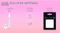 Bandes de gel pour ongles 3D roses à couverture complète, en ABS, formes carrées et amandes, pré-conçues, élégantes, avec colle pour ongles.