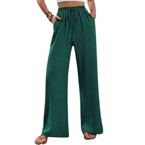 <b>Lightweight</b> <b>Women</b> Cotton <b>Trousers</b> with Relaxed Fit and Soft Touch for <b>Summer</b> Casual Fashion - Product Image 2