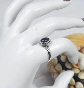 Blue Sunstone 925 Sterling Silver Gemstone Pear Ring Bijoux de créateur faits à la main pour cadeau de Pâques Bague à la mode - Product Image 3