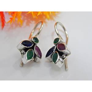 ต่างหูเงินสเตอริงขนาดจิ๋วแสนสวยขนาดจิ๋ว925 Item-E0080-GS ของขวัญเครื่องประดับคริสตัลสำหรับวันครบรอบแต่งงานแบบเรียบง่าย - Product Image 3