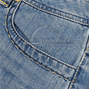 Pantalones cortos de mezclilla de diseño al por mayor para hombre Pantalones cortos de mezclilla de algodón para hombre - Product Image 6