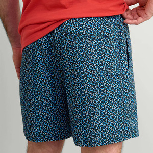 Shorts de Playa Personalizados para Hombre, Azules, con Estampado Digital, de Poliéster, Secado Rápido, Cintura Elástica Media, Largura Corta, Casuales - Product Image 4