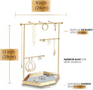 Présentoir de bijoux en laiton pour la décoration de la maison et le stockage de bijoux suspendus - Product Image 5