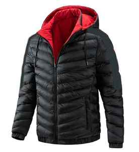 Chaqueta Acolchada de Lona Personalizable para Hombre, Ajustable, Transpirable, Cómoda, Estilo Urbano, Cuello Alto, Nueva Colección - Product Image 1