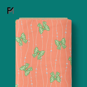 2025 Finemore doux coton <span class=keywords><strong>Liberty</strong></span> Tana tissu chaîne perle nœud <span class=keywords><strong>ruban</strong></span> à la mode rose jaune vert violet Orange personnalisé enfants conceptions - Product Image 3