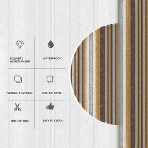 สติ๊กเกอร์ติดผนังลายนูน 3 มิติ SXP แบบม้วน โฟมนุ่ม PE  ลอกแล้วติด  สำหรับตกแต่งภายในพื้นที่ขนาดใหญ่ - Product Image 6