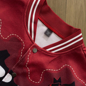 แจ็คเก็ตบอมเบอร์สไตล์ไฮสตรีทสำหรับผู้ชาย  โลโก้ด้านหน้า กันน้ำ กันลม  แบบซับลิเมชั่น  สำหรับฤดูหนาว - Product Image 6