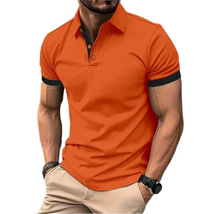 Logotipo personalizado de algodón impreso para camiseta Polo transpirable y suave estilo liso informal de talla grande con personalización de tamaño y color - Product Image 2