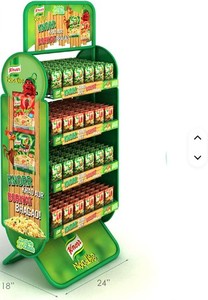 ที่กำหนดเองสำหรับแร็คประกอบง่ายสำหรับการจัดแสดงบรรจุภัณฑ์ขนมพร้อมแผงส่วนหัวสำหรับซูเปอร์มาร์เก็ตที่มีแบรนด์ - Product Image 2