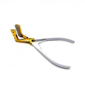 คีมหนีบเทปสำหรับต่อผมทำจากสเตนเลสสตีลสีขาวสีทองออกแบบโลโก้ได้ตามที่ต้องการ - Product Image 2