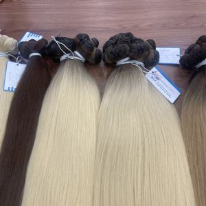 VENTE FLASH Combo Trame de cheveux humains Trame de cheveux naturels lisses Couleurs Extensions de cheveux Prix de gros - Product Image 2