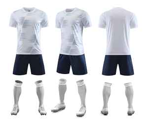 ชุดเสื้อฟุตบอลแบบกำหนดเอง รุ่นนักเตะ ระบายอากาศได้ดี แห้งเร็ว พิมพ์โลโก้สโมสรแบบกำหนดเองได้ - Product Image 4