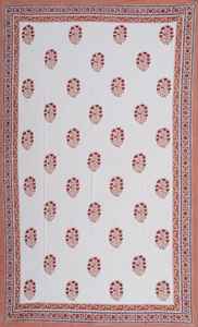 Cubierta de mesa con estampado Mughal Vintage en algodón puro, cubierta de mesa de algodón impresa a mano, mantel hecho a mano - Product Image 4