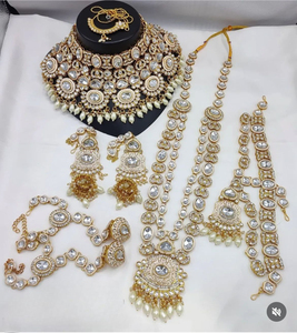 Conjunto nupcial de calidad superior Último conjunto nupcial indio tradicional Rajwadi para mujeres Perfecto para mujeres, ocasiones especiales - Product Image 2