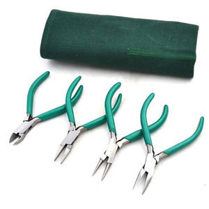 Top fabricant Kit de pinces à bijoux en différentes tailles et couleurs Pinces de finition en acier inoxydable Kit de pinces pour la fabrication de bijoux - Product Image 1