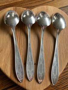 Ensemble de cuillères de mariage en argent, argenté, poli miroir, en acier inoxydable, écologique, ustensiles de cuisine modernes, couverts de service - Product Image 3