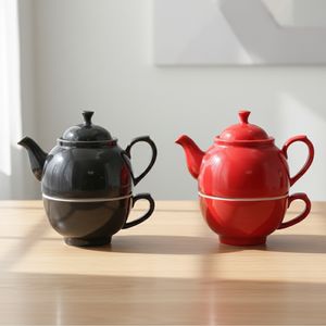 Théière en grès de qualité supérieure 3459962R, nouveau design, sans danger pour les aliments, avec poignée en céramique - Product Image 4